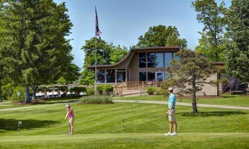 Couple Playing Golf