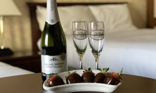 Champagne and strawberries