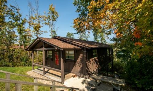 Punderson Cabin exterior in Summer