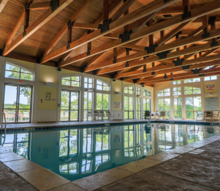 indoor pool on property